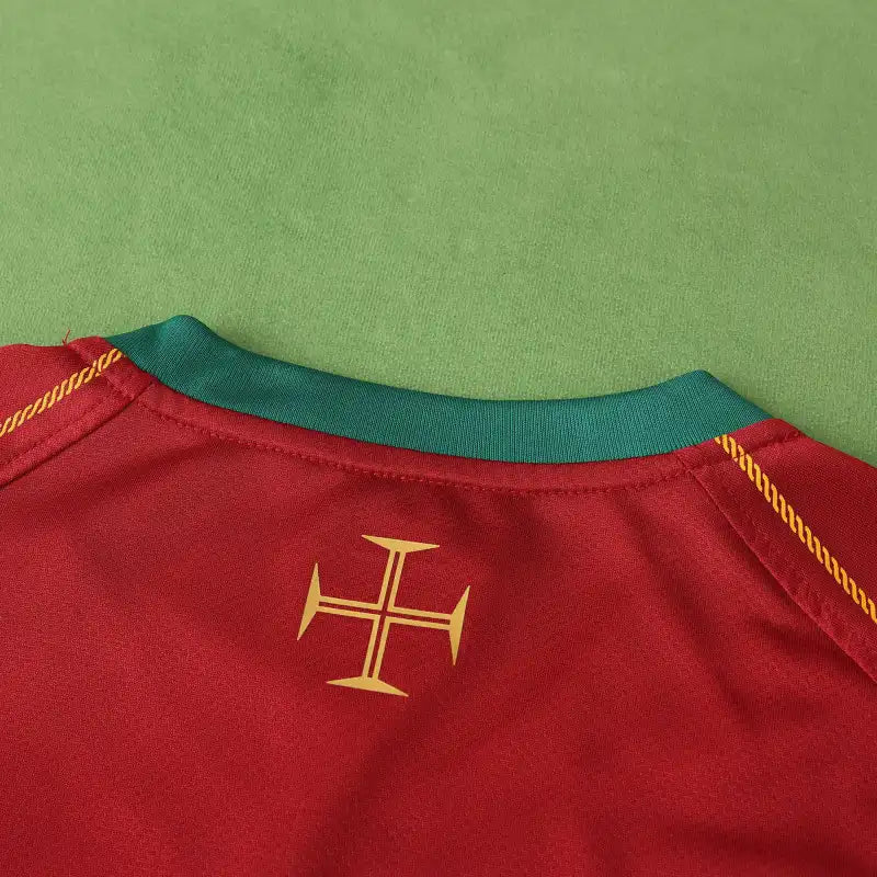 2006 Portugal Home Red Retro Football Jersey – 4