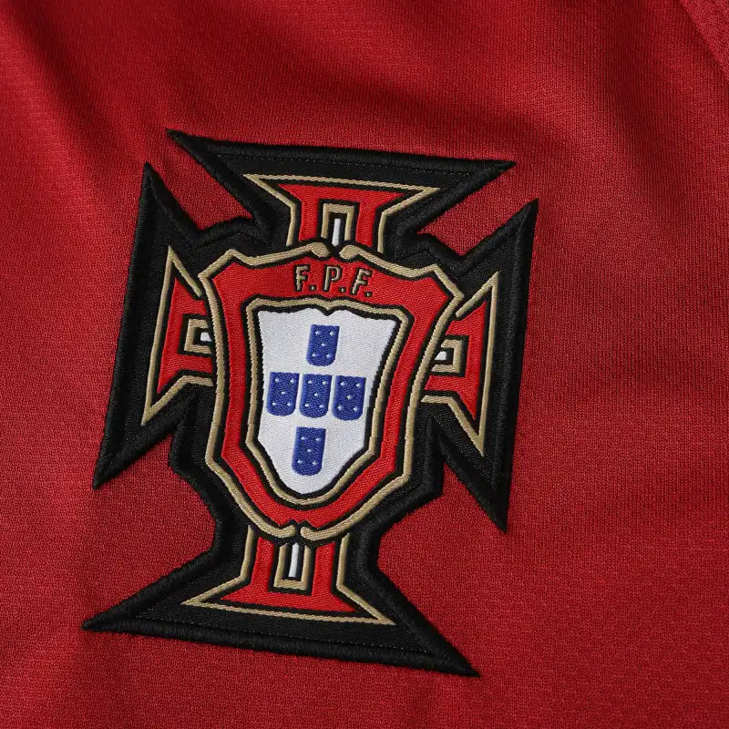 2006 Portugal Home Red Retro Football Jersey – 6