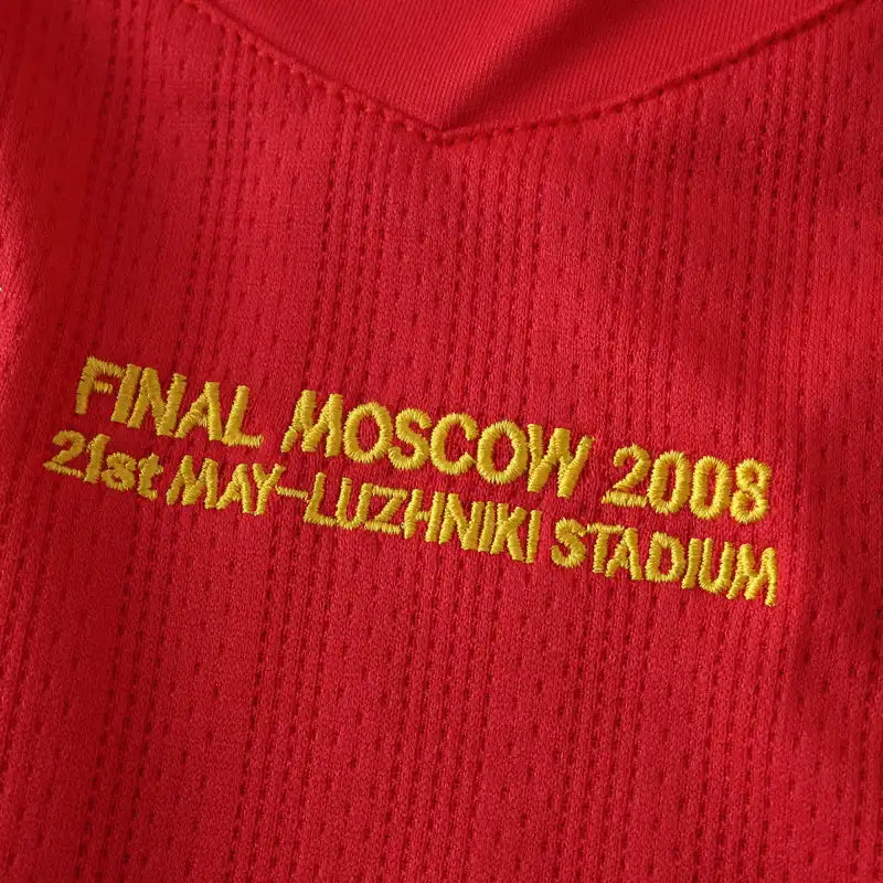 2007/08 Manchester United Home Retro Kids Football Kit – Detailed View