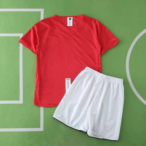 2007/08 Manchester United Home Retro Kids Football Kit – Back View