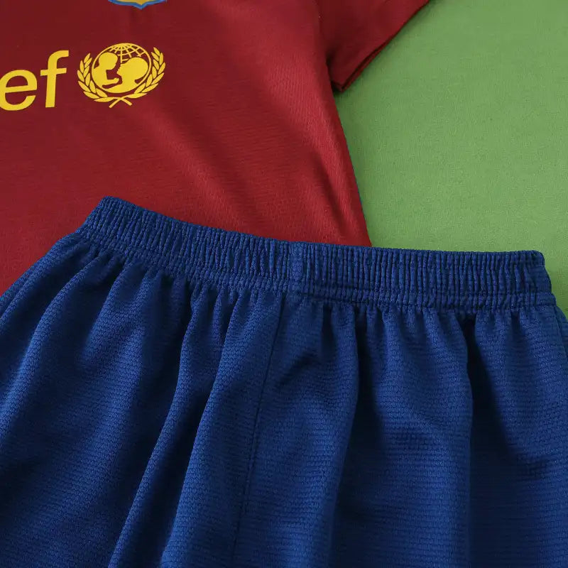 2009 Barcelona Final Home Retro Kids Football Kit – 6