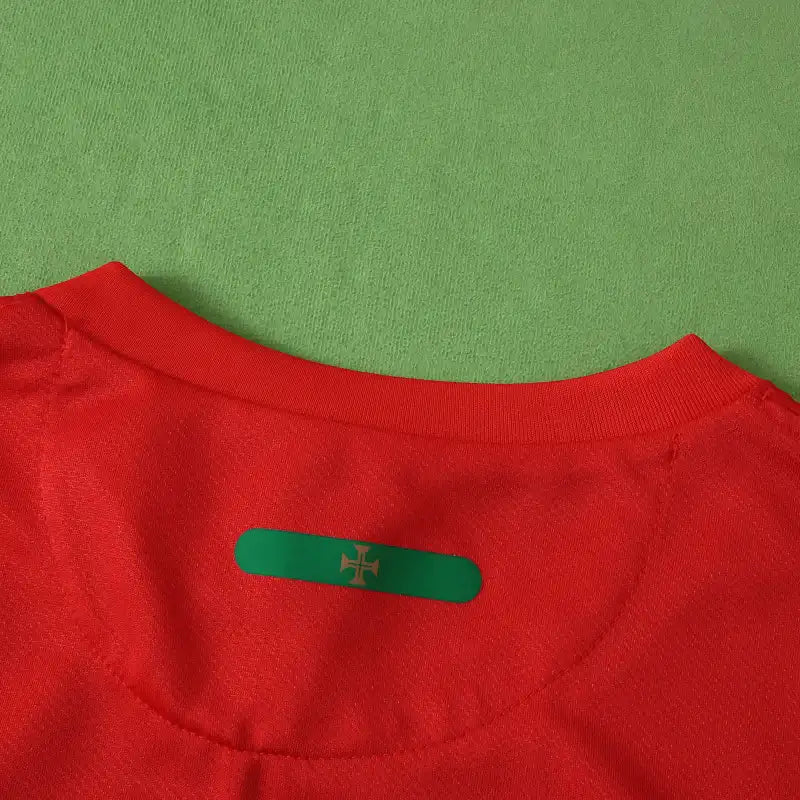 2010 Portugal Home Red Retro Football Jersey – 4