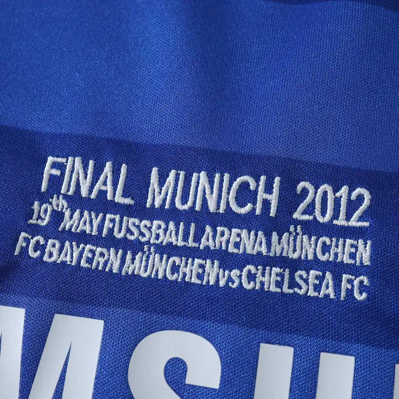 2012 Chelsea Champions League Final Home Retro Kids Football Kit – Back View