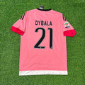Paulo Dybala Juventus Retro Pink 2015-2016 Jersey – Back View