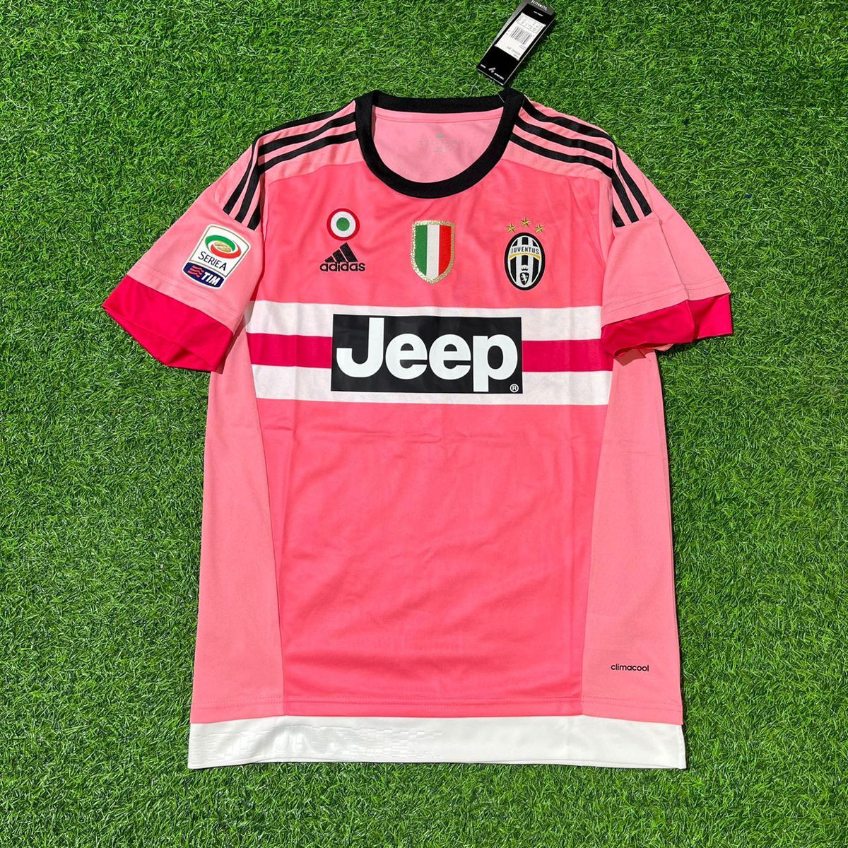 Juventus Retro Pink 2015-2016 Jersey – Fernando Llorente – Front View