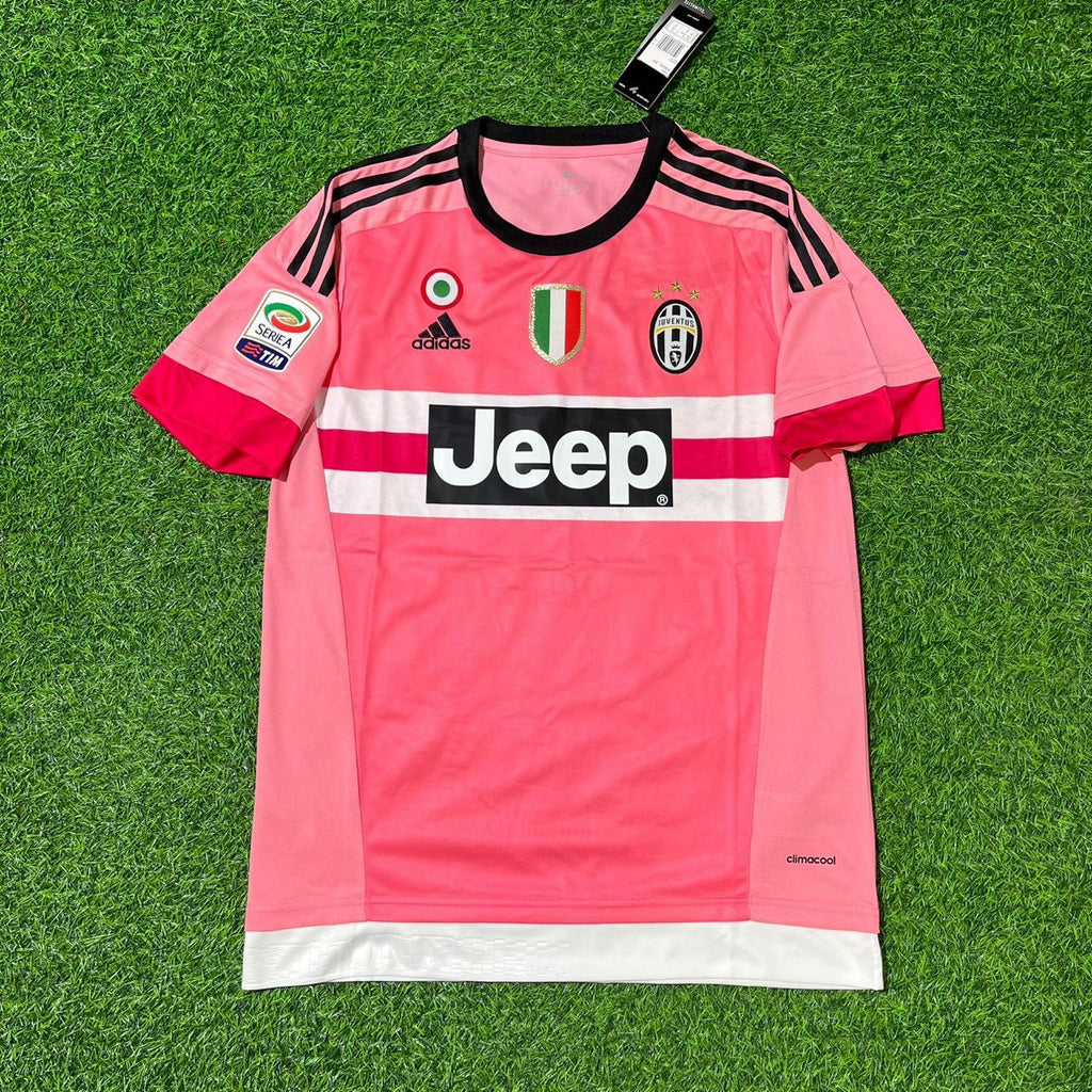 Paulo Dybala Juventus Retro Pink 2015-2016 Jersey – Front View