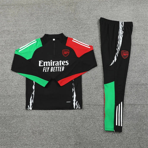 2025 Arsenal Grey Football Tracksuit Training Set – Back View