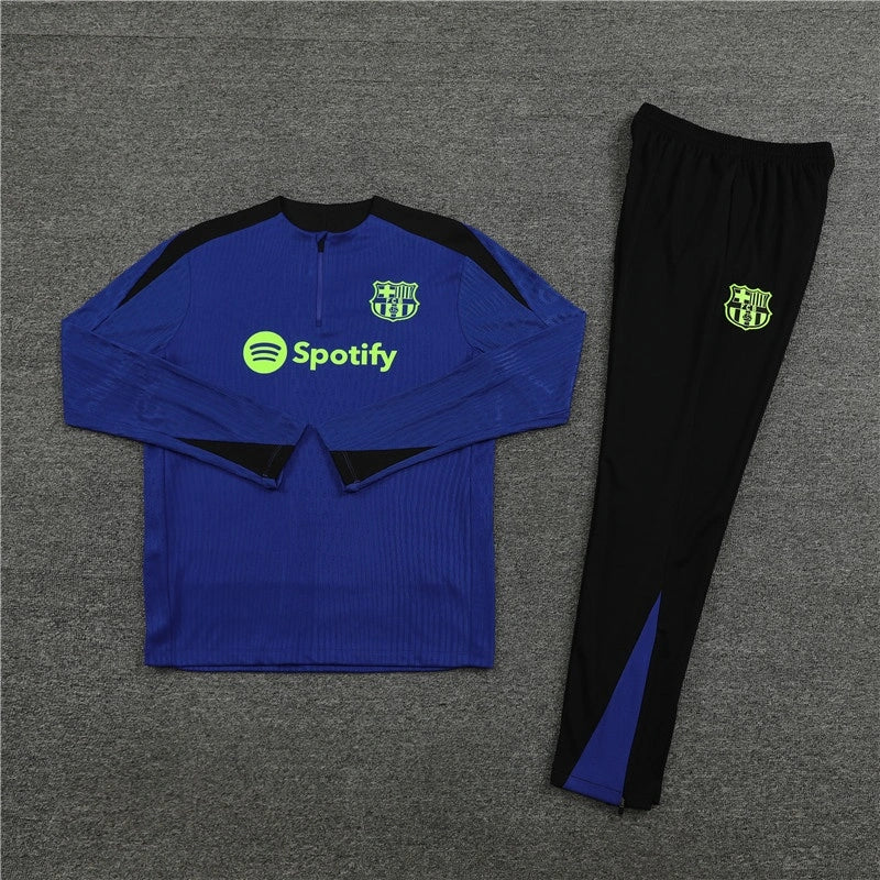 2025 Barcelona Blue Football Tracksuit Training Set – Back View