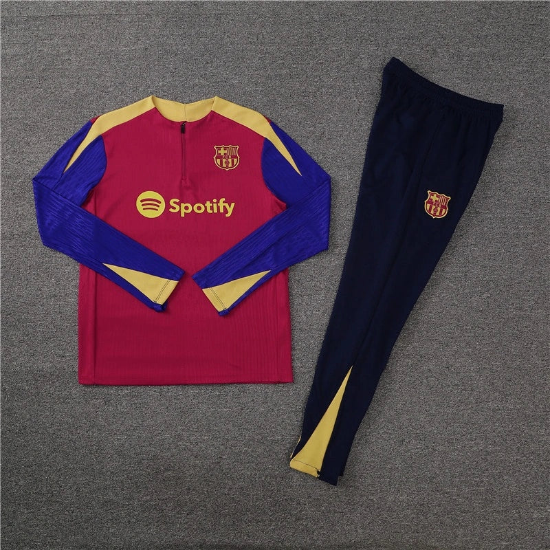2025 Barcelona Red Football Tracksuit Training Set – Back View
