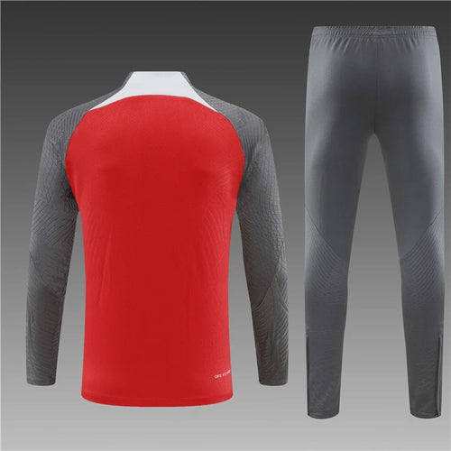 2025 Liverpool Red Football Tracksuit Training Set – Front View
