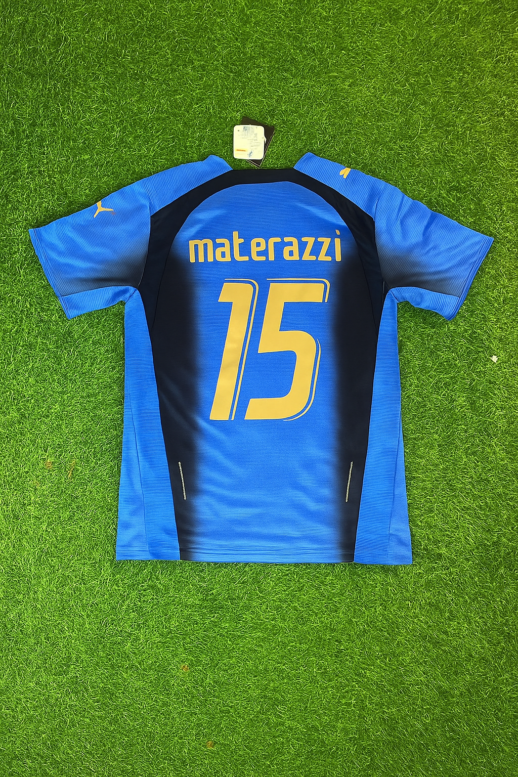Marco Materazzi - Italy 2006 World Cup Final Retro Jersey – Back View