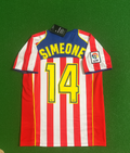 Diego Simeone Atletico Madrid 2004 2005 SpiderMan Retro Football Jersey – Back View