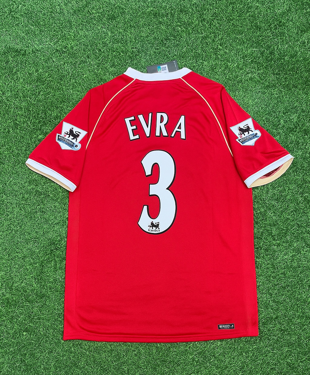 Patrice Evra Manchester United Retro 2005-06 Retro Jersey – Back View