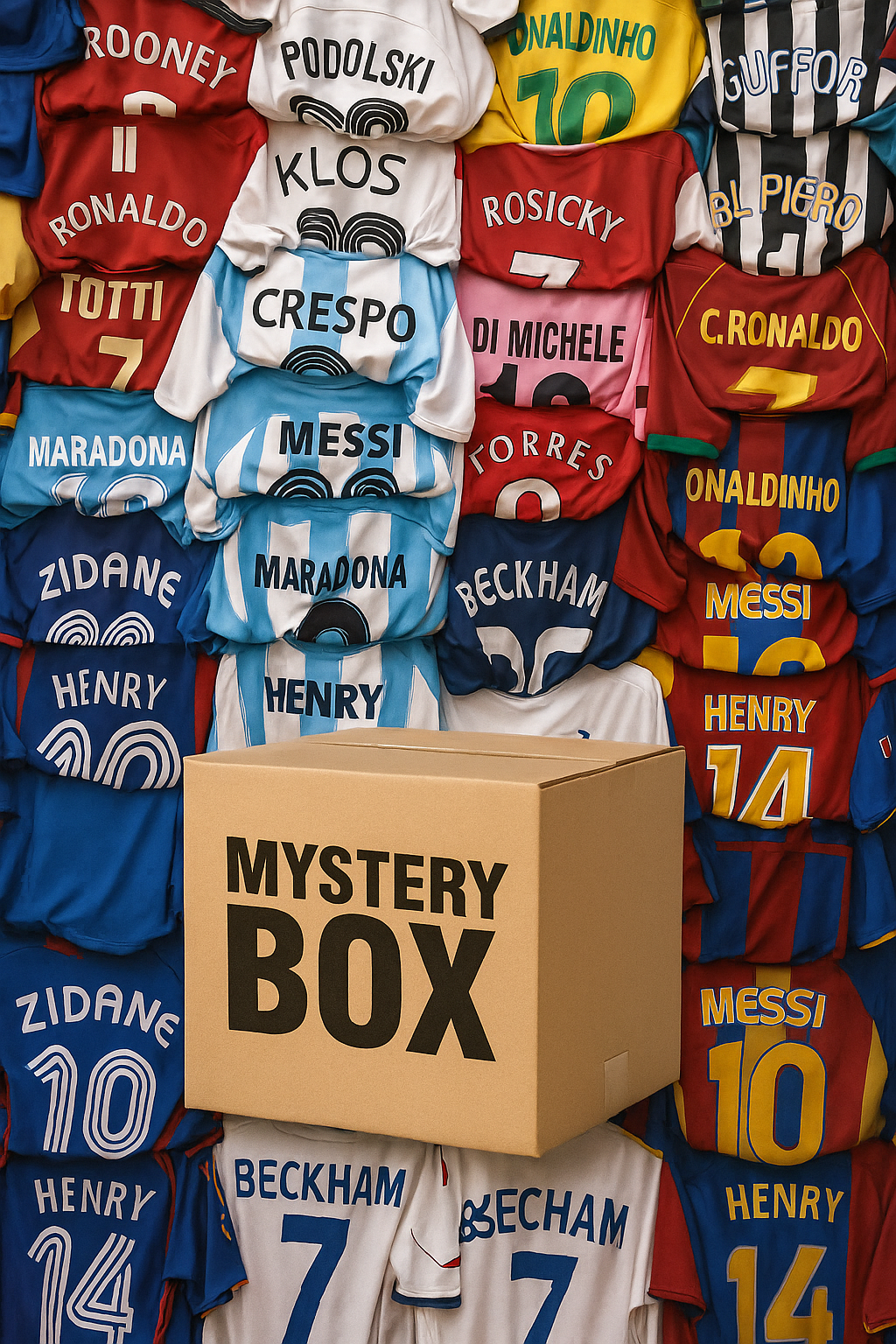 Mystery Box - Mystery Fußballtrikot Box - Boîte Mystère – Back View
