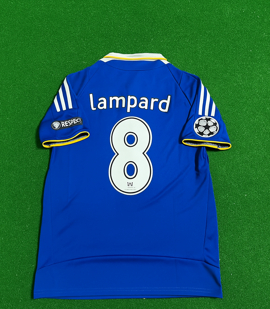 Frank Lampard 8 Chelsea 2008 Champhions League Final Jersey – Back View