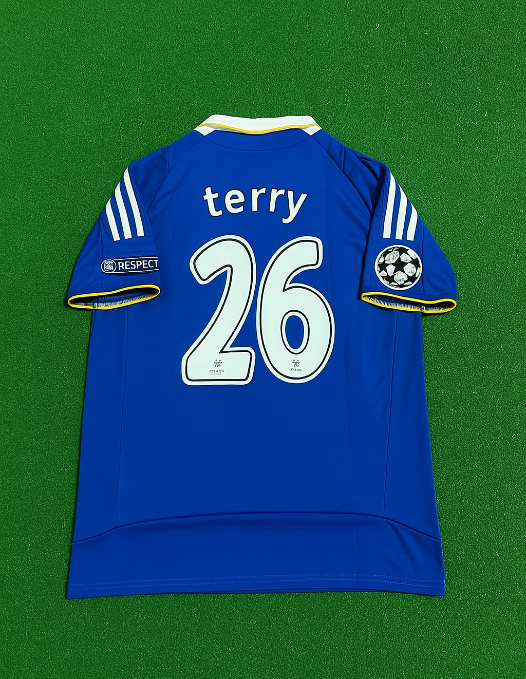John Terry 26 Chelsea 2008 Champhions League Final Jersey – Back View