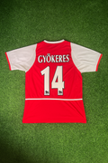 Viktor Gyökeres 14 - Arsenal o2 2002/03 Home Retro Kit Jersey Soccer – Back View