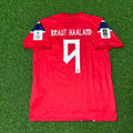 Erling Haaland #9 Norway 2026 World Cup Home Football Jersey – Back View