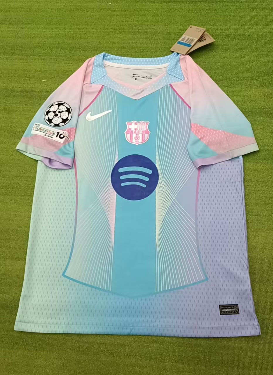 2026 Lamine Yamal Barcelona Home Miami Sunset Football Jersey – Front View