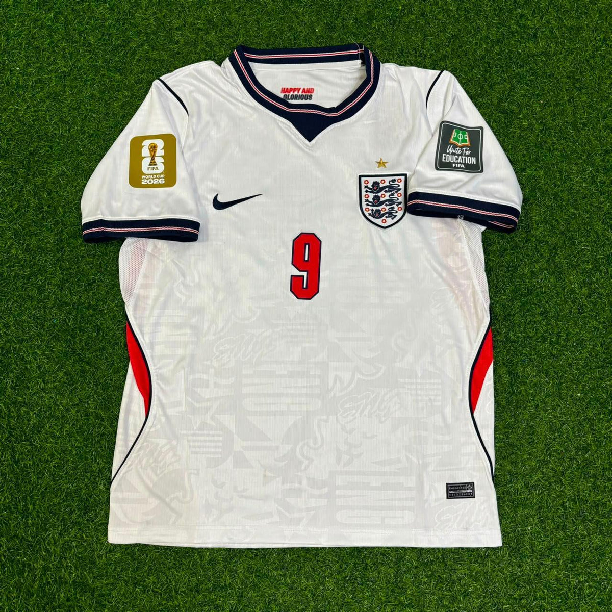 Harry Kane 2026 World Cup White Football Jersey – Front View