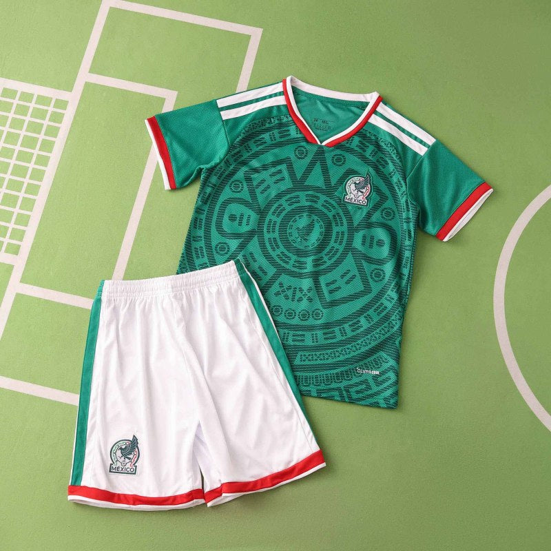 2026 Mexico World Cup Home Kids Football Jersey – Back View
