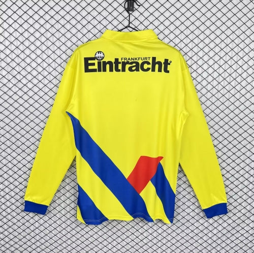 1993/96 Eintracht Frankfurt Saison Langarm Heim Retro – Front View