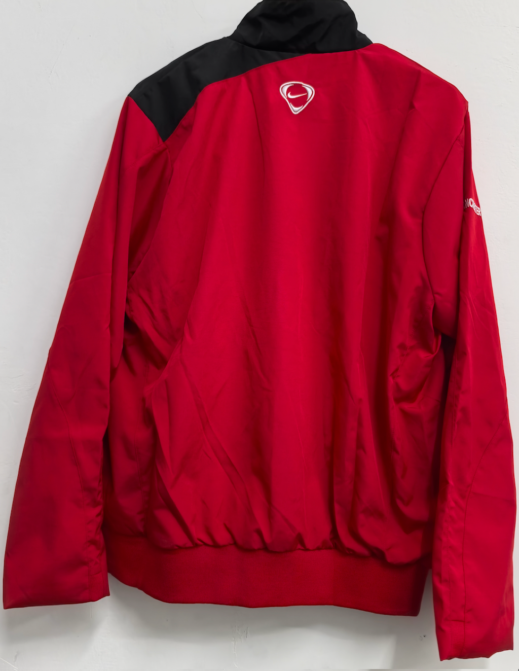 Manchester United Red Retro Windbreaker Jacket Jersey – Front View