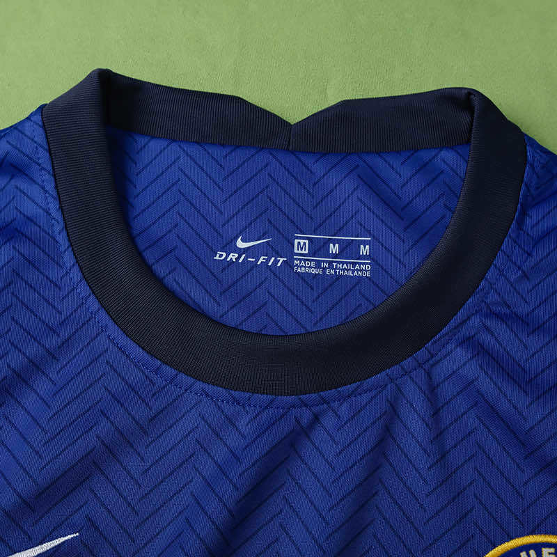 Chelsea 2020-2021 Season Home Blue Retro  Football Jersey Trikot Maillot V3