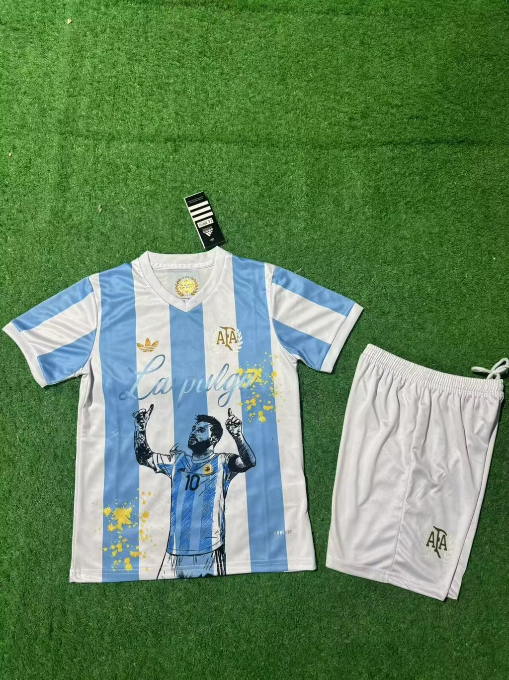 Lionel Messi GOAT Argentina Champion Special Jersey – 5