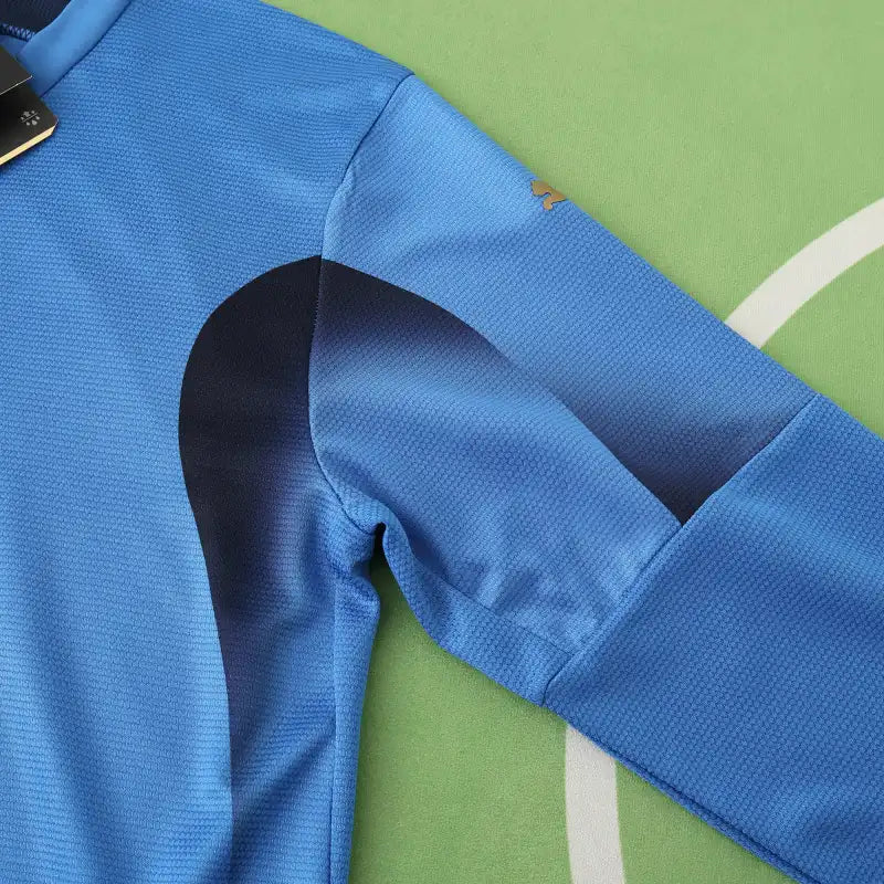 2006 Italy Season Home Blue Retro Football Jersey – Front View