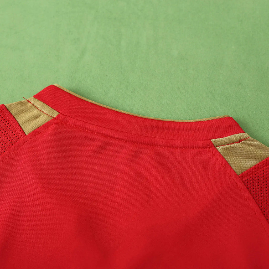 2005 Liverpool Retro Away White Retro Football Jersey – Detailed View