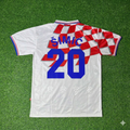 Croatia 1998 World Cup Retro Football Jersey – Dario Simic – Back View