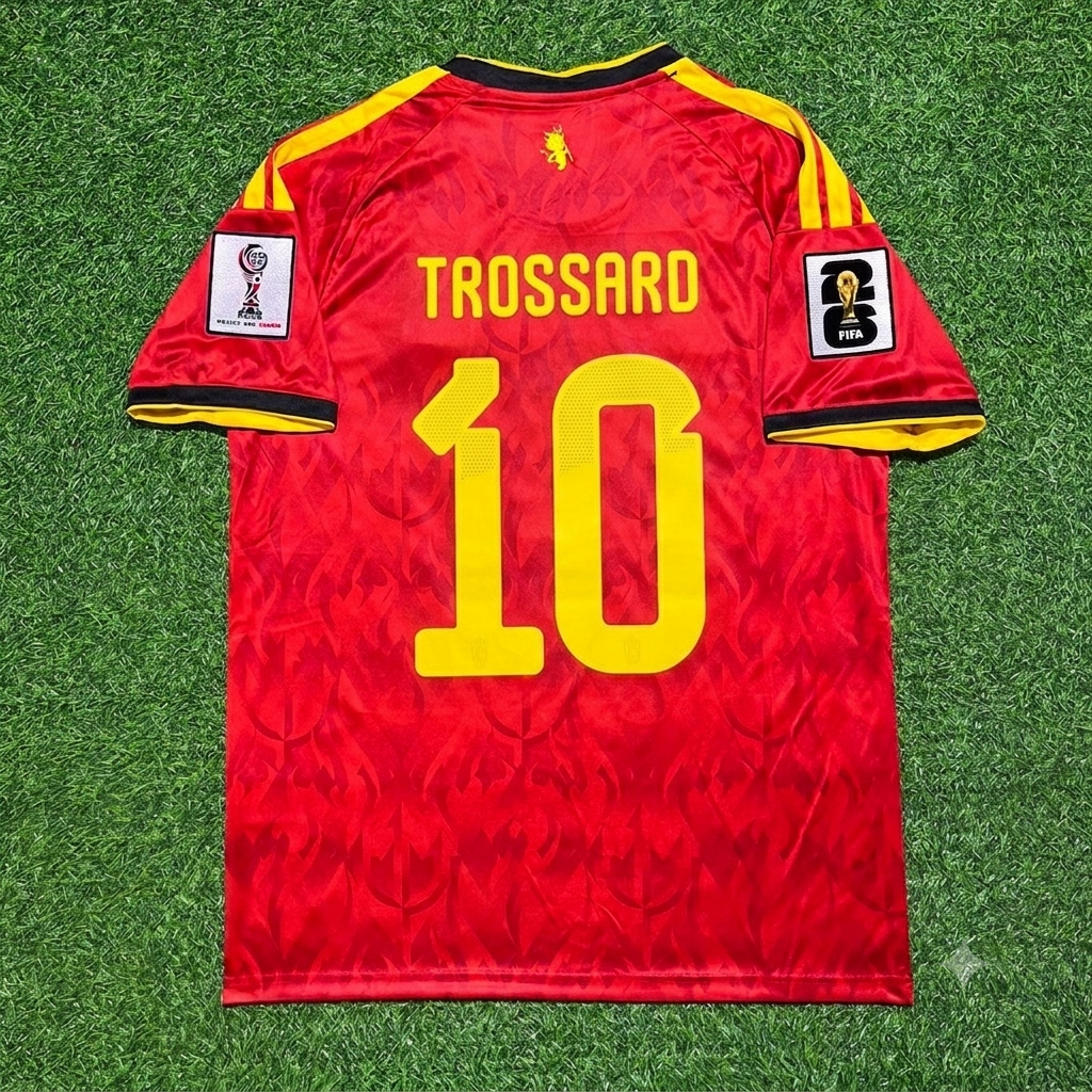 2026 Leandro Trossard Belgique Belgien Belgie World Cup Football Jersey – Back View