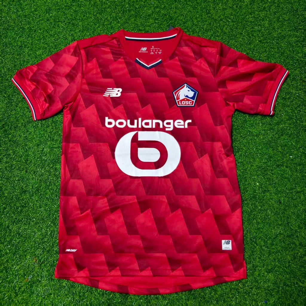 Yohan Cabaye #7 LOSC Lille Home Football Retro Football Jersey – Front View