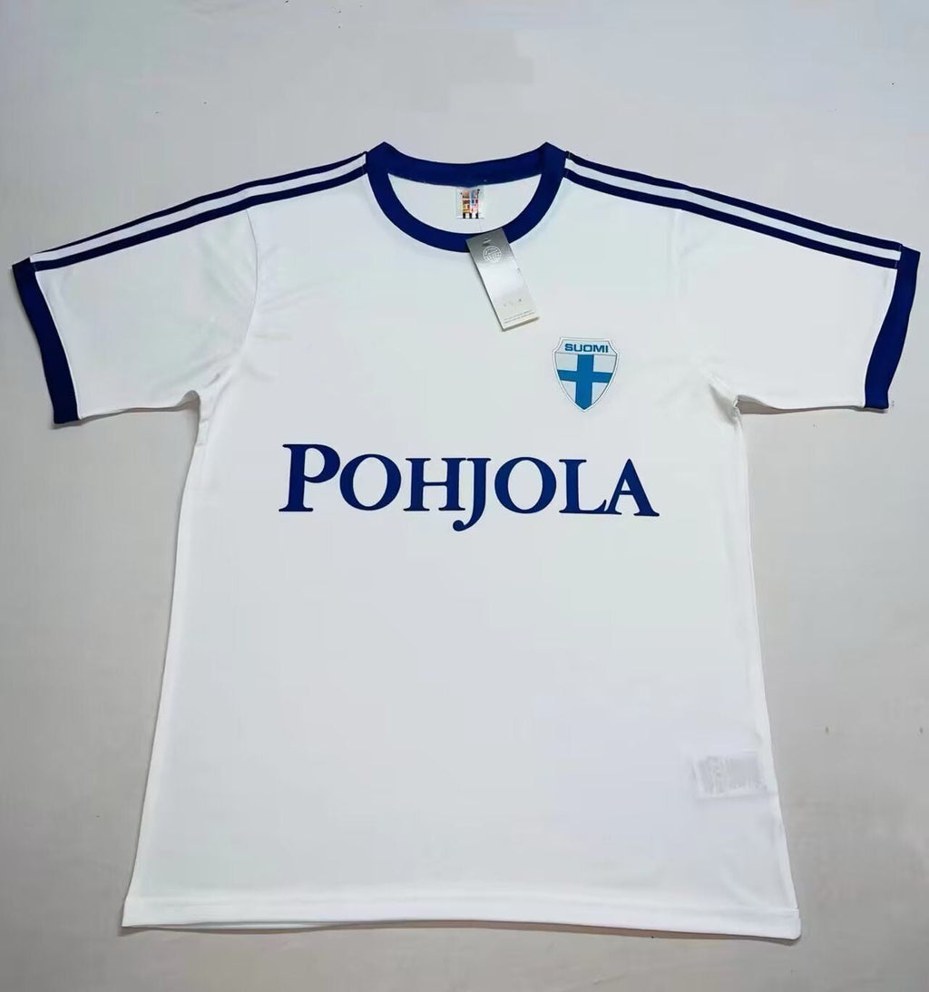 Finland 1982 Home Retro Jalkapallopaita – Back View