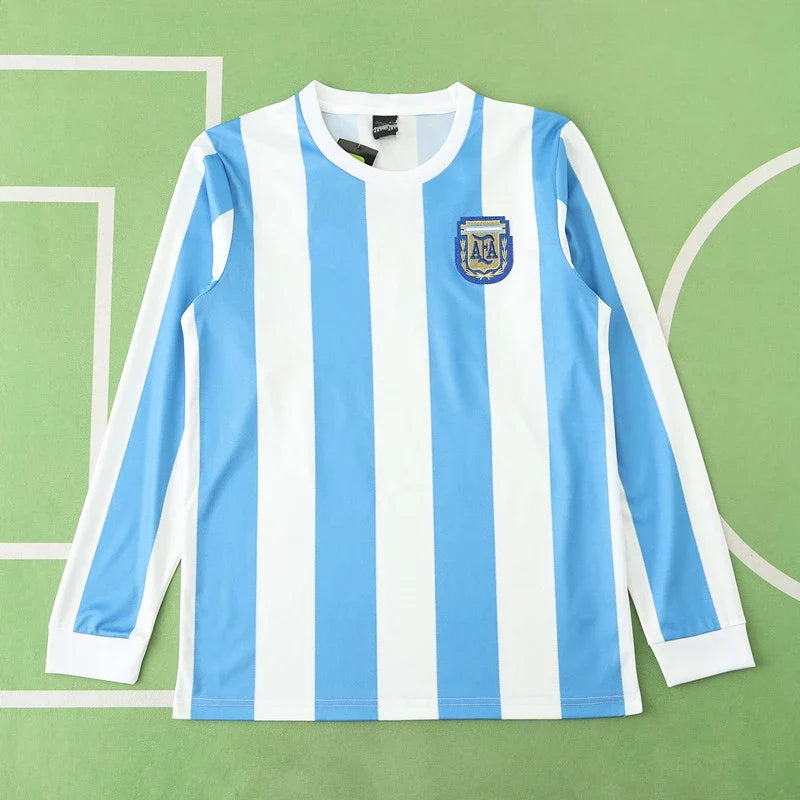 1986 Argentina Season Home Retro Football Jersey – Back View