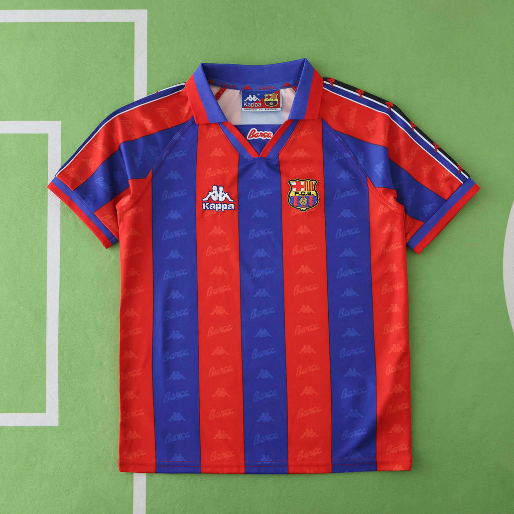 FC Barcelona 1996-1997 Season Home Kids Retro Football Jersey Trikot Maillot V3