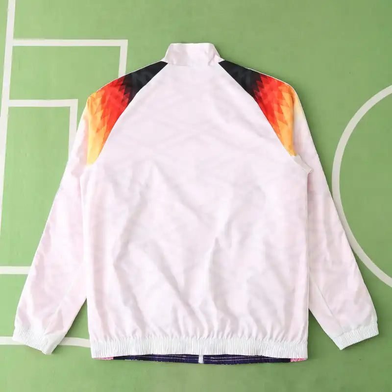 Germany Deutschland Double Sides Windbreaker - Reversible Jacket White Pink – 4