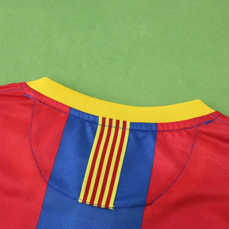 FC Barcelona 10/11 Season Home Final Match Retro Jersey – Detailed View