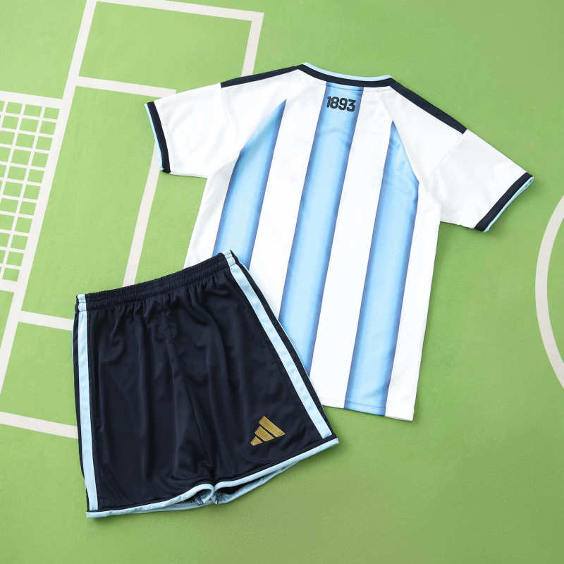 Argentina 2026 World Cup Home Kids Jersey – Front View