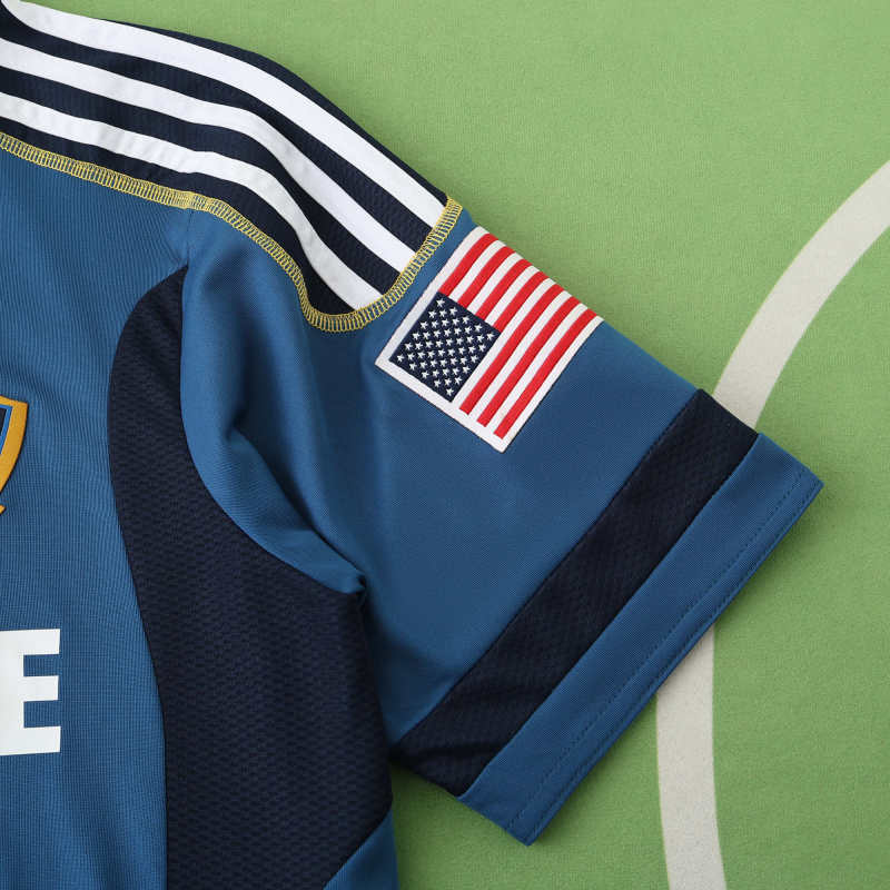 LA Galaxy 11/12 Season Away Retro Blue Football Jersey – Detailed View