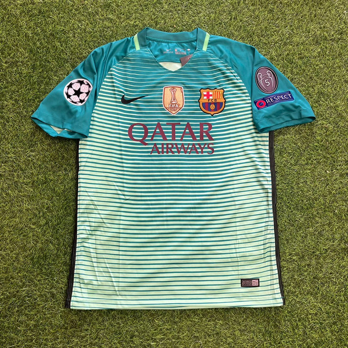 Ivan Rakitić #4 Barcelona 2016/17 Away Retro Jersey – Front View