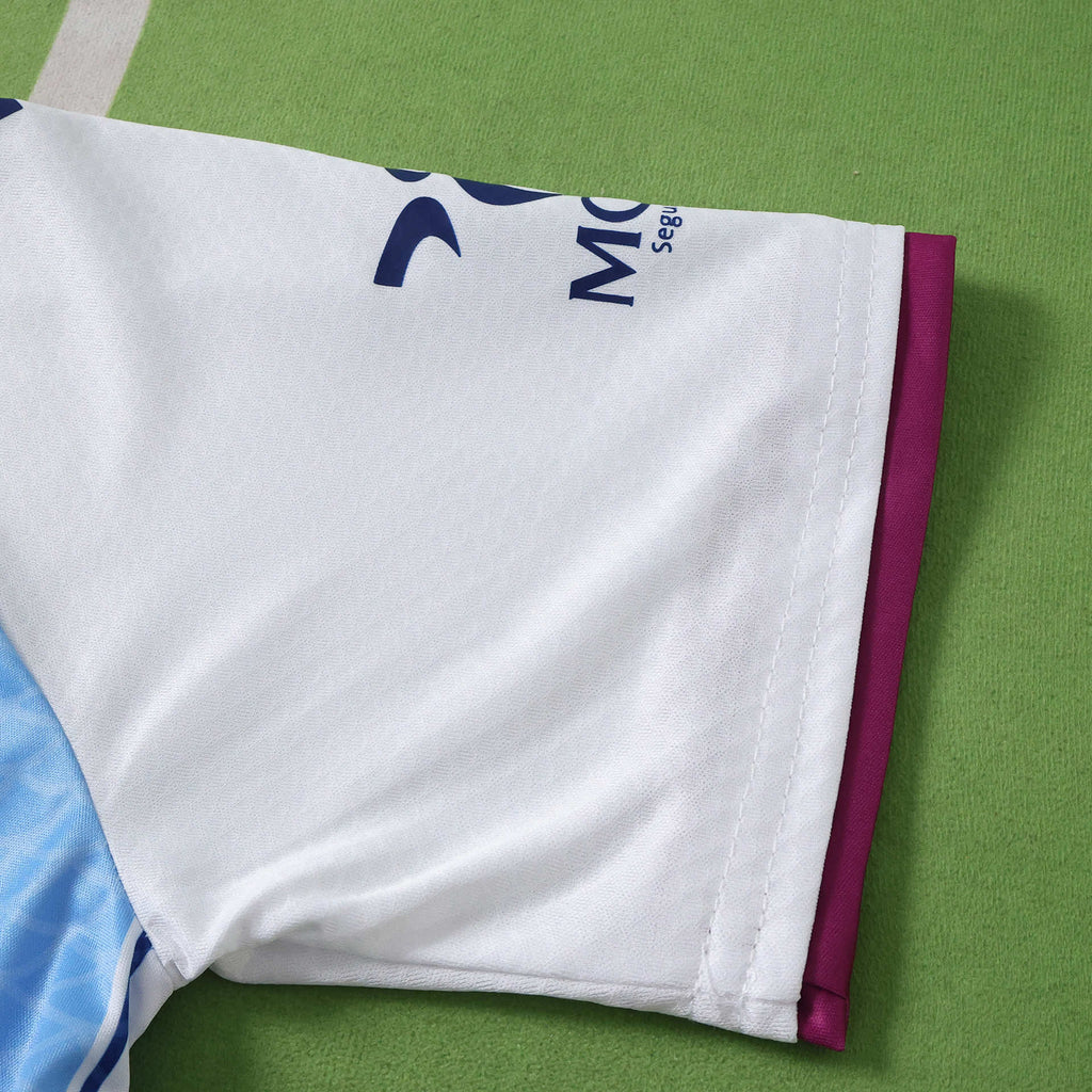 Málaga 2026-2027 Season Home Kids Football Jersey Trikot Maillot V7