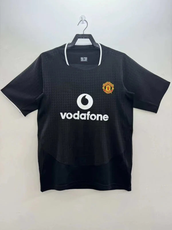 2003 Manchester United Retro 04 Retro Football Jersey Knitwear – Back View