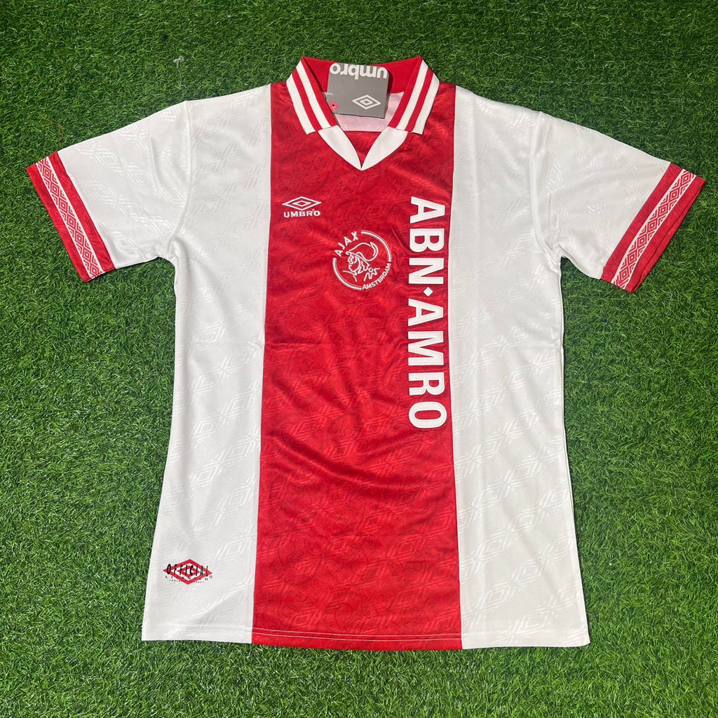 Johan Cruyff Ajax Retro Golden Printing Football Jersey – Front View