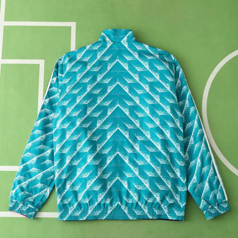 Germany Deutschland Double Sides Windbreaker - Reversible Jacket Green – Detailed View