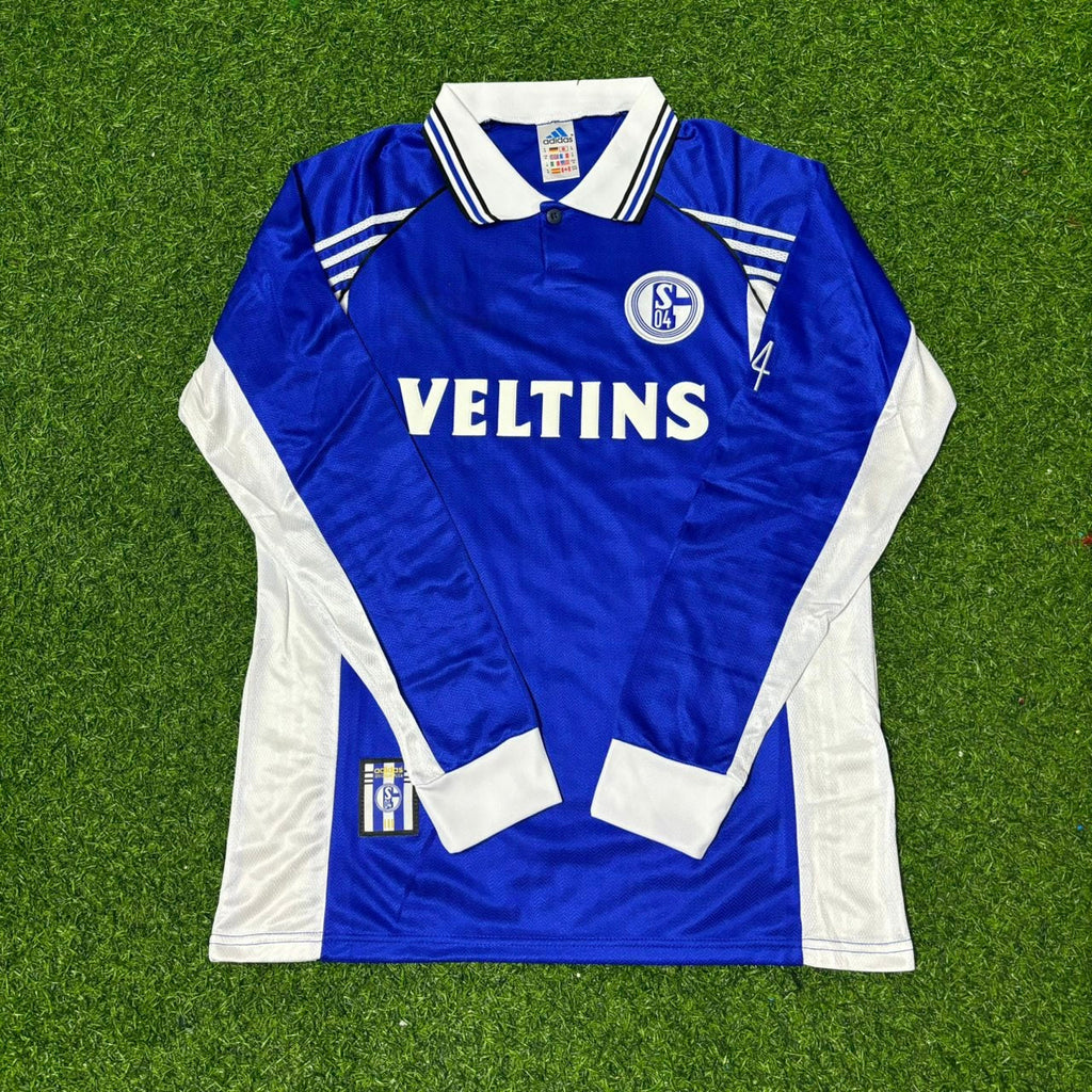 1998/00 Schalke 04 Langarm Retro Fussballtrikot Jersey – Back View