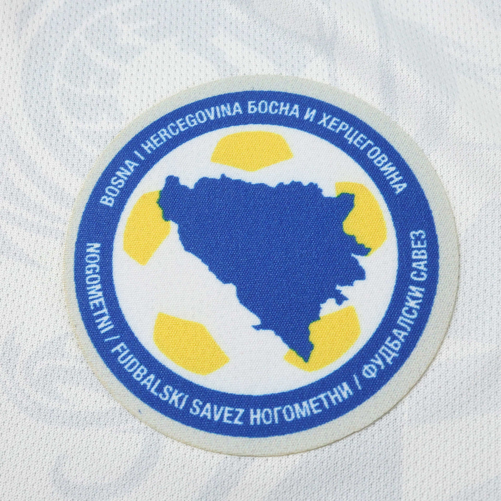 Edin Dzeko Bosnia and Herzegovina 2026 World Cup Away White Football Jersey – Detailed View