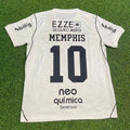 Memphis Depay Corinthians 2026-2027 Special White Football Jersey – Back View