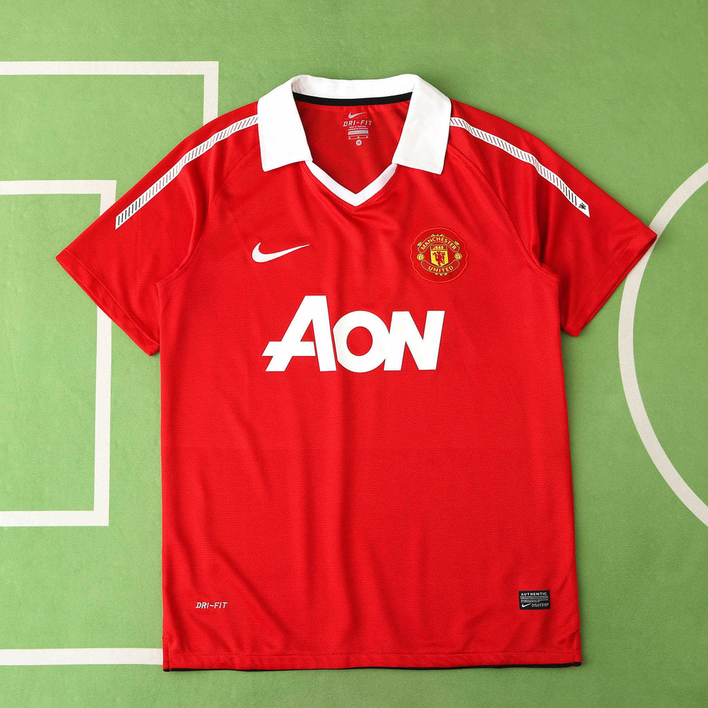 Manchester United F.C. 2010-2011 Season Home Red Retro Football Jersey Trikot Maillot